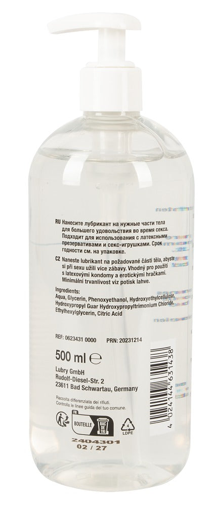 Just Glide Anal Gleitgel 500 ml – Wasserbasiert & pH-optimiert | Vegan, latexsicher, für Analsex