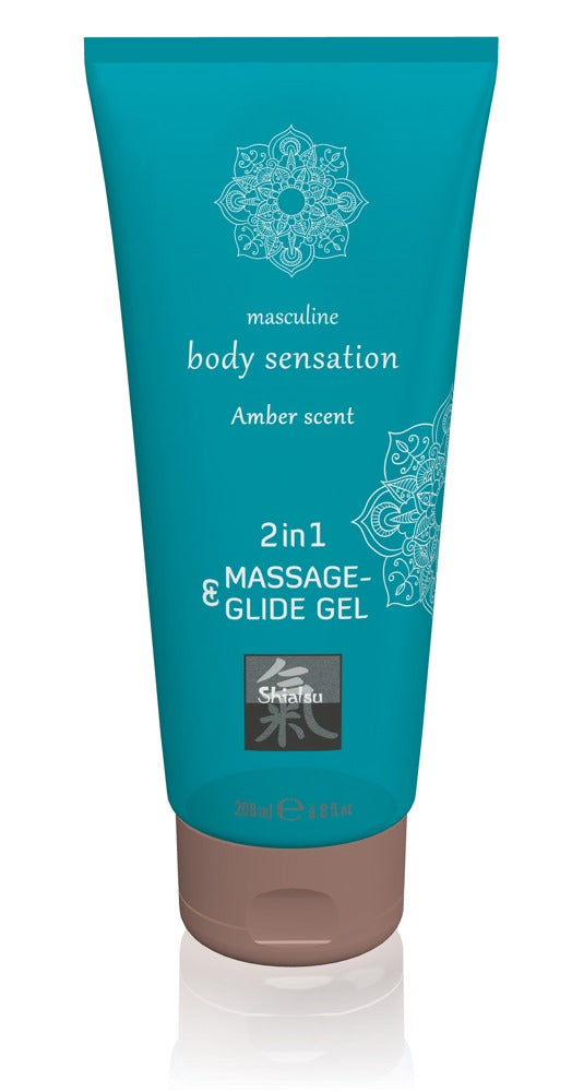 Massage & Gel 2 in 1 Amber Scent 200 ml