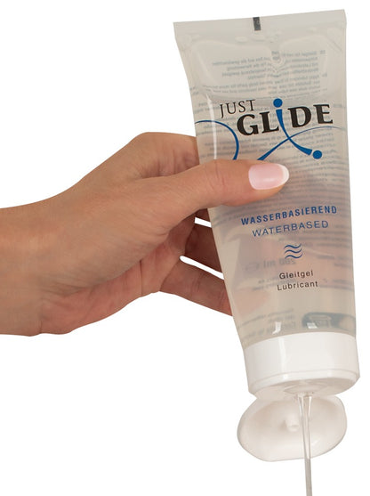 Just Glide Gleitgel Waterbased – 200 ml | Wasserbasiertes Gleitmittel – vegan, latexsicher