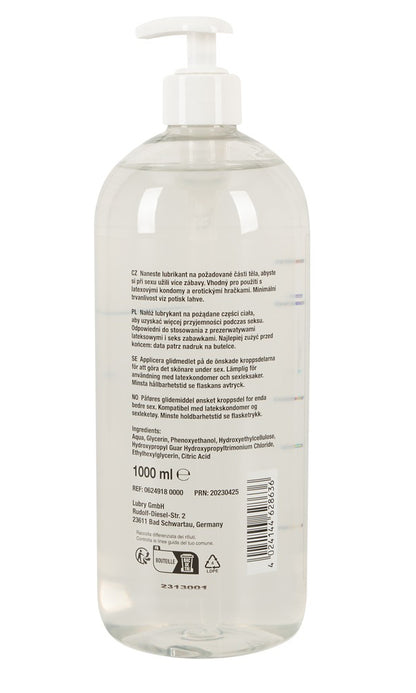Just Glide Anal – 1000 ml | Wasserbasiertes Gleitgel für Analverkehr – latexsicher, pH-optimiert & vegan