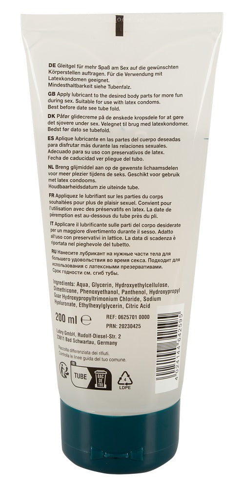 Anal Gleitgel mit Hyaluron, Panthenol und Silikonöl
