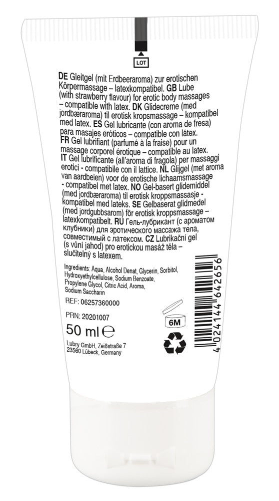 Veganes Massagegel Lick it! Strawberry für erotische Massagen