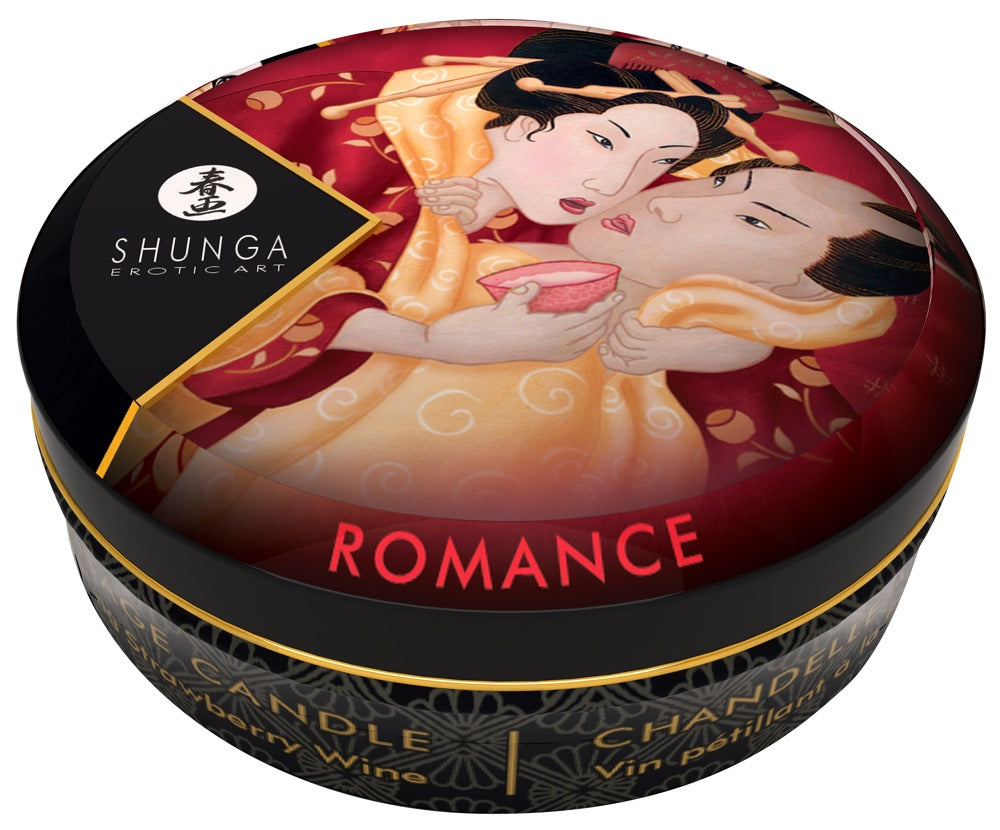 Shunga Mini Candle Strawberry Sparkling Wine 30ml