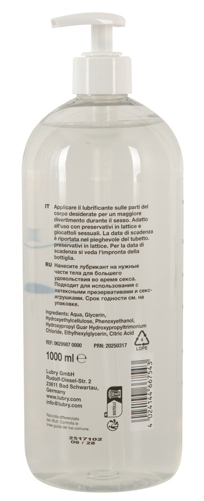 Just Glide Toylube – 1000 ml | Gleitgel auf Wasserbasis für Toys, extra dickflüssig, latexsicher, mit Pump-Spender