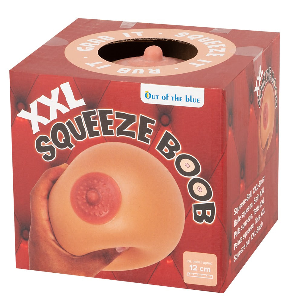 Antistress-Ball Brust XXL in Doppel-D Größe zum Quetschen