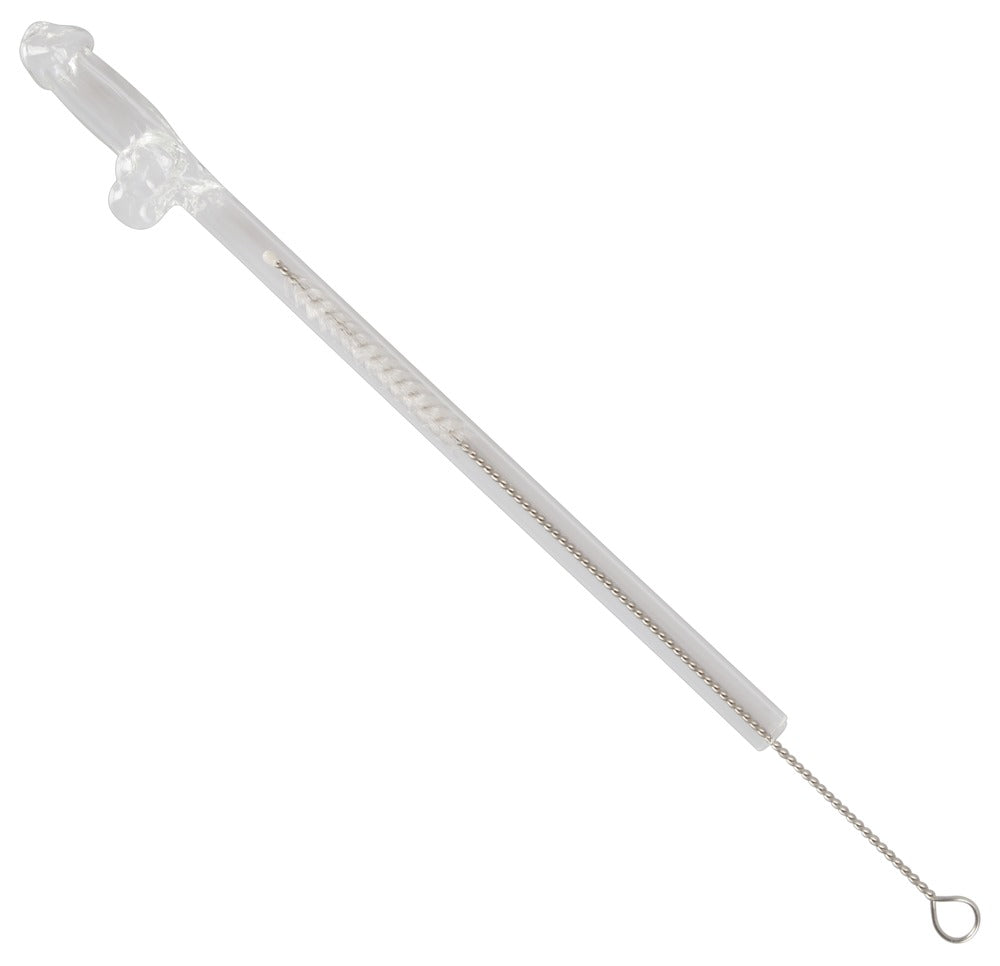 Geschenkidee Glass Drinking Straw Willy Strohhalme für Partyspaß
