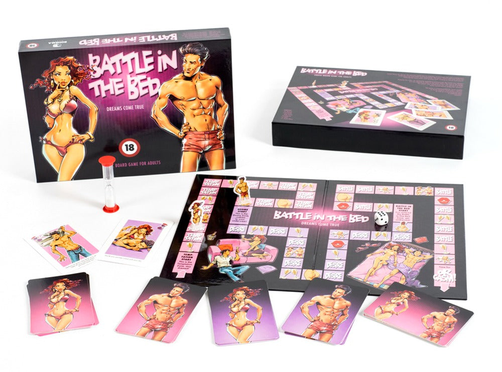 Englische Version Battle in the Bed – sinnliches Brettspiel für zwei