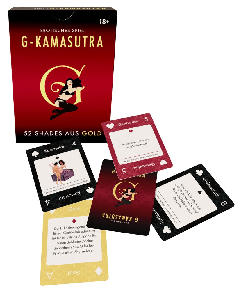 G-Kamasutra Kartenspiel mit 52 Shades of Gold für erotische Abende zu zweit