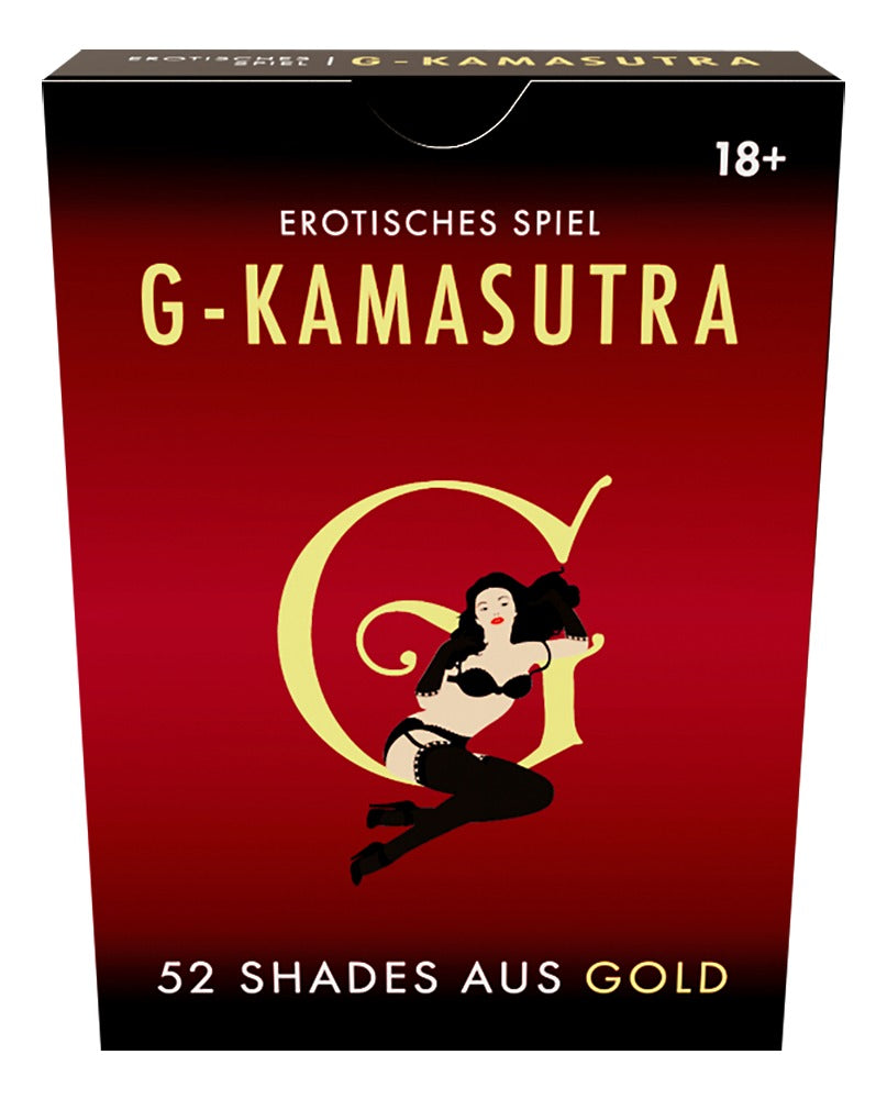 G-Kamasutra Kartenset in edler Gold-Optik mit 52 Spielkarten für Paare