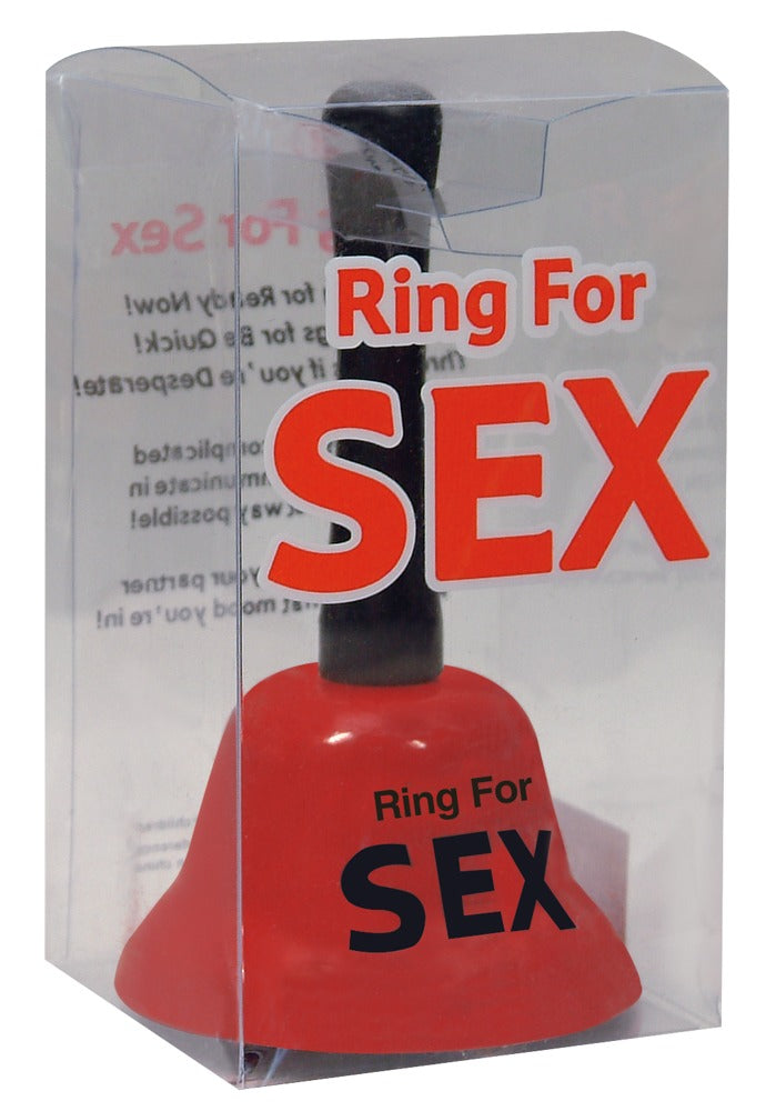 Lustige Metallglocke mit Aufschrift Ring for Sex für Partys