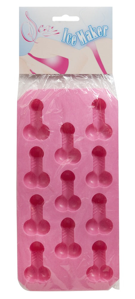 Sexy Ice Maker Penis-Eiswürfelform für 11 Eiswürfel mit Hoden