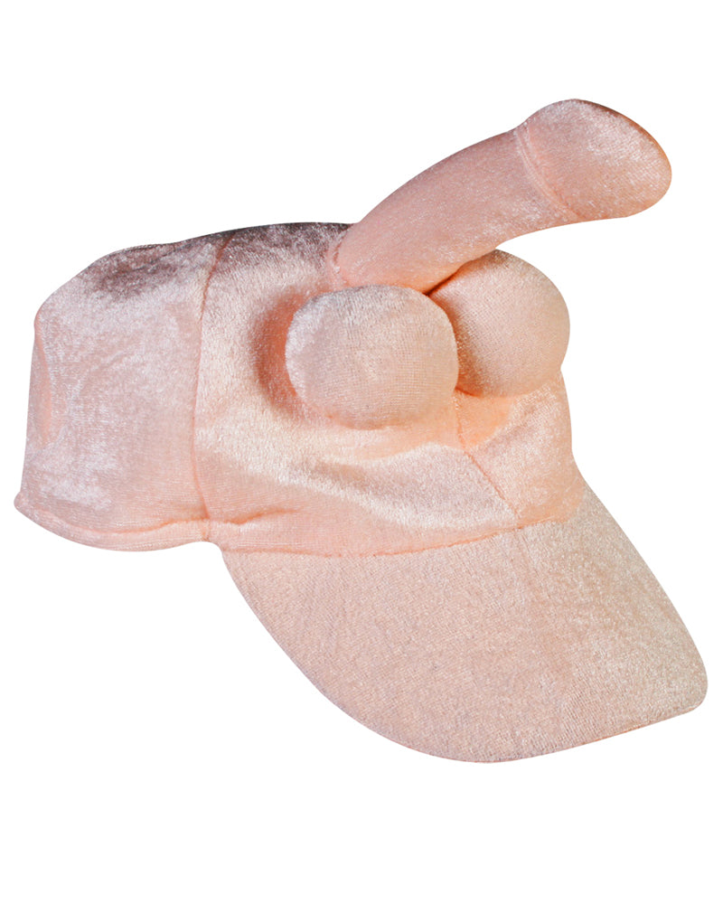 Schirmmütze mit Penis und Hoden – frontal