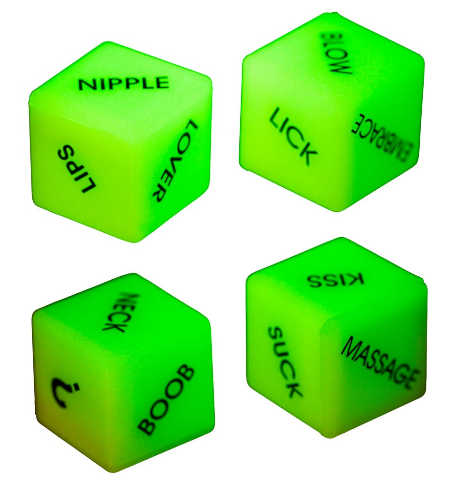 Glow in the Dark Love Dice leuchtendes 2er Würfelspiel für Paare
