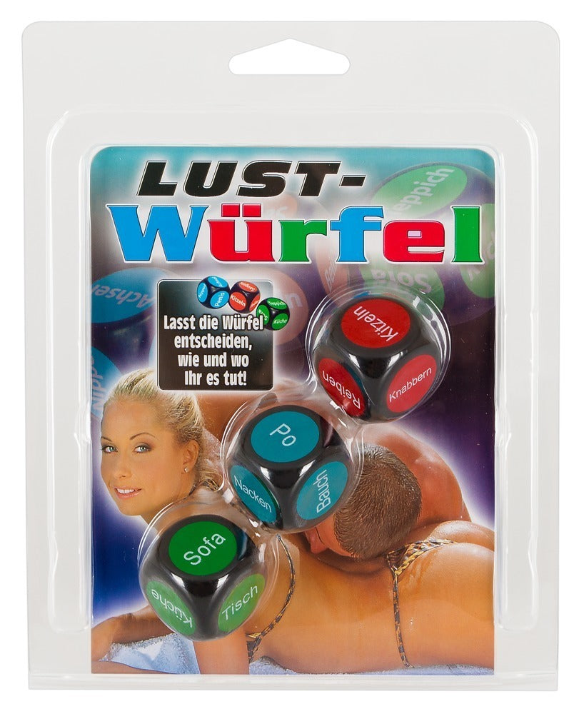 3er Würfelset für Paare für spannende und abwechslungsreiche Erotikspiele