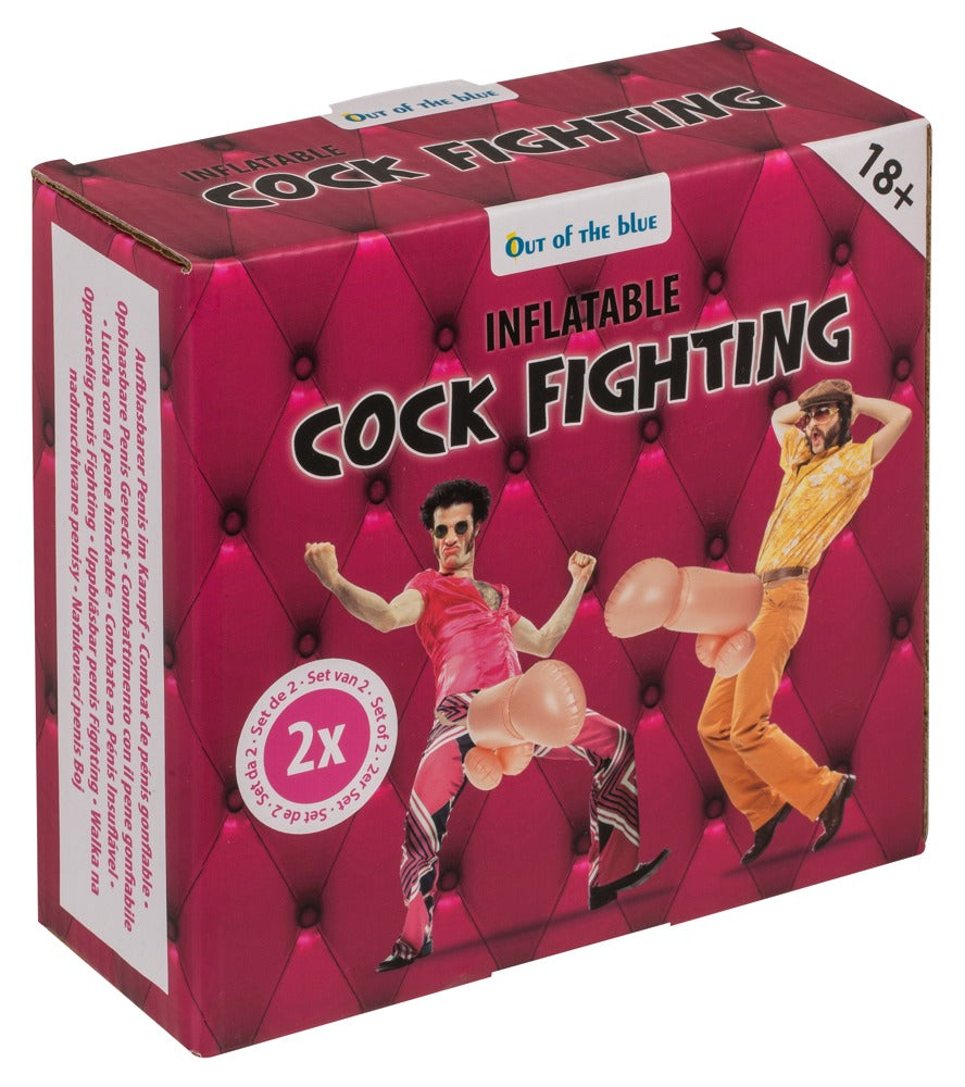 Cock Fighting Partyspiel mit 2 aufblasbaren Riesenpenissen