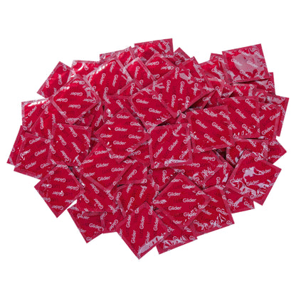 LustGlider Kondome  mit Erdbeeraroma – 100 Stück  reguläre Passform