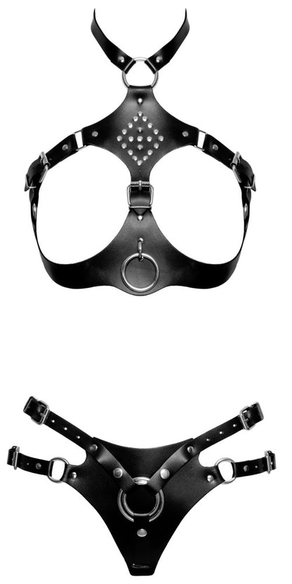Leder Harness Set L/XL