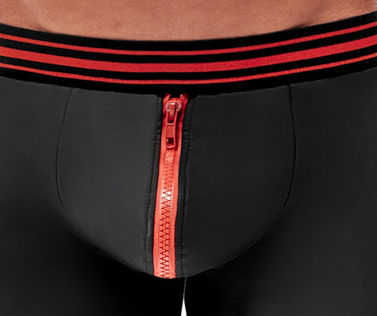 Herren Pants Schwarz/Rot M