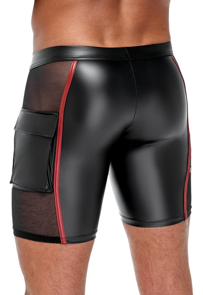 Herren Shorts Schwarz/Rot L