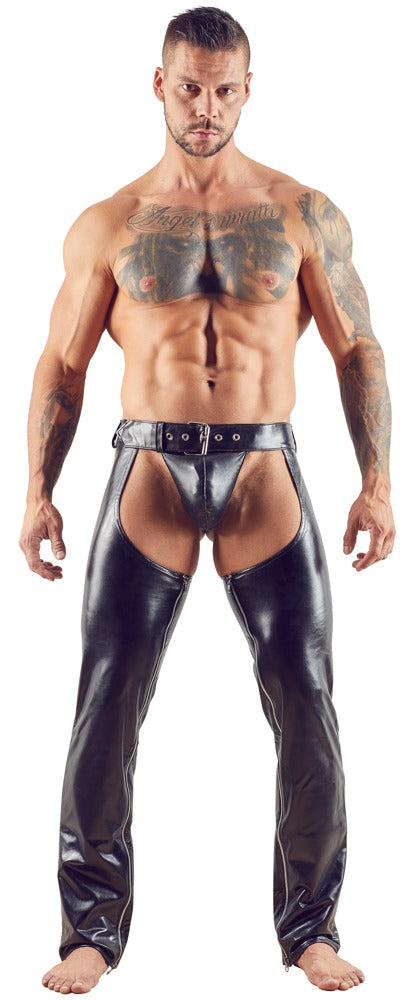 Lederimitat Herren Chaps L