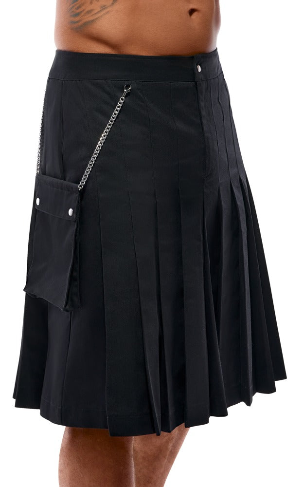 Herren Rock Schwarz 2XL