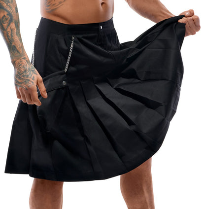 Herren Rock Schwarz 2XL