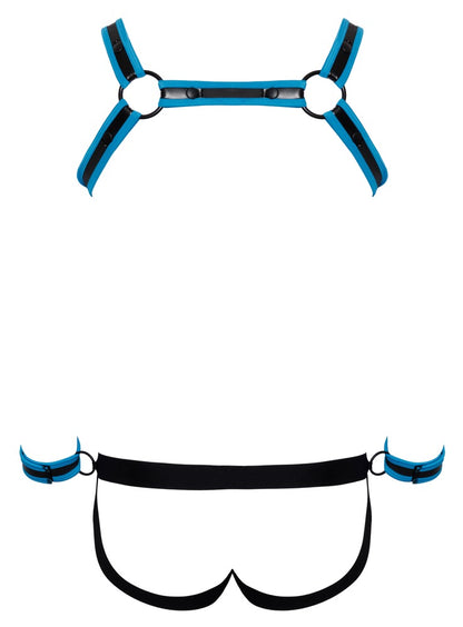 Herren Jockset Schwarz/Blau2XL