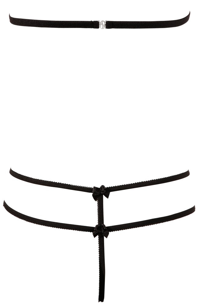 Spitzenset schwarz XL