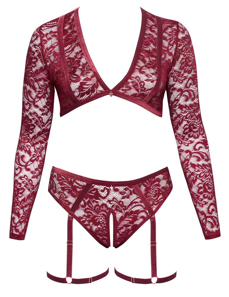 Top und Slip rot XL