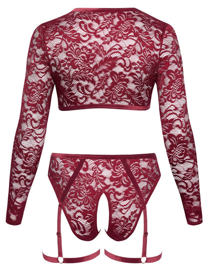 Top und Slip rot XL