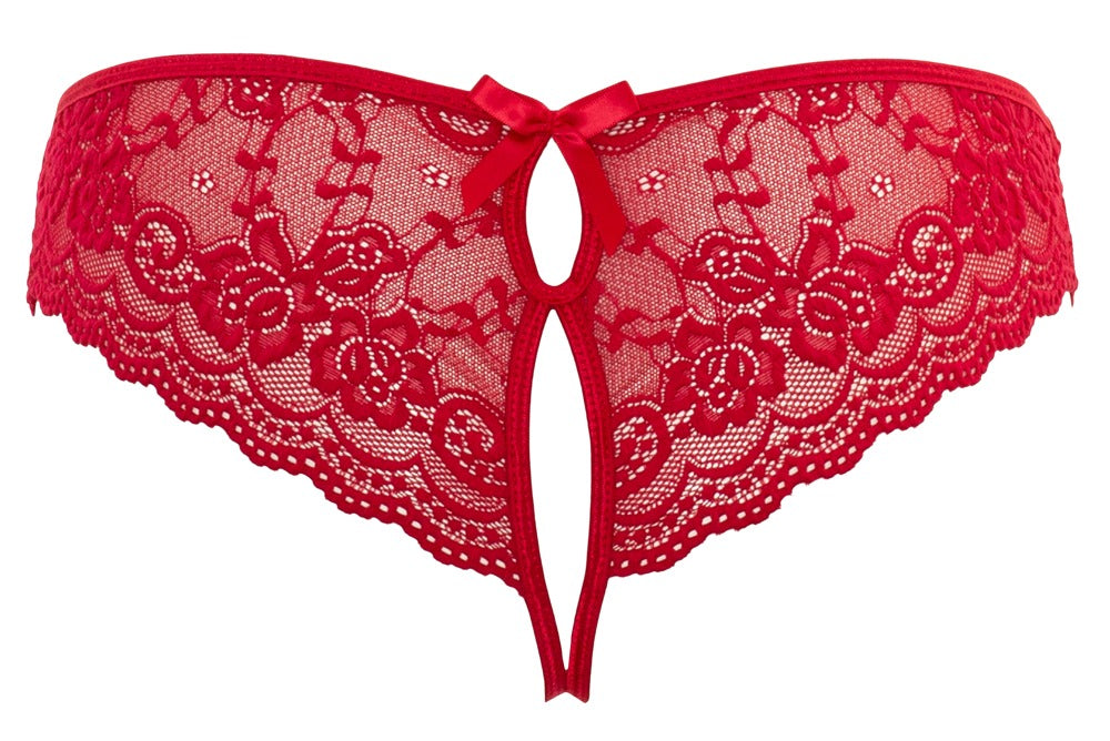 Spitzenslip offen M