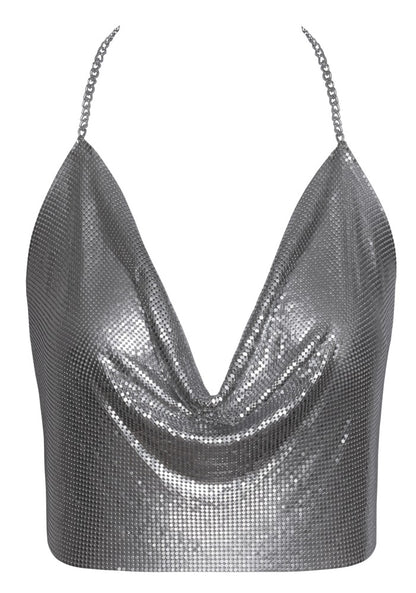 Top Metall silber