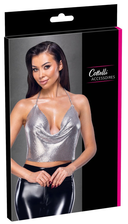 Top Metall silber