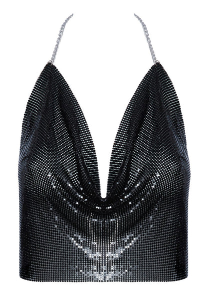 Metall-Top schwarz