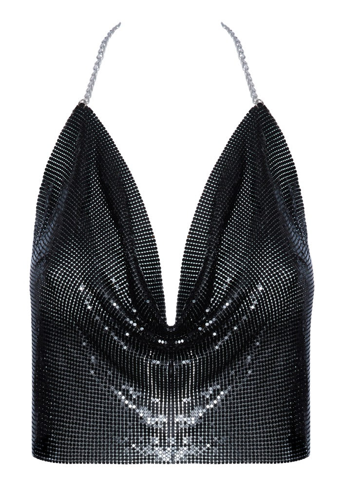 Metall-Top schwarz