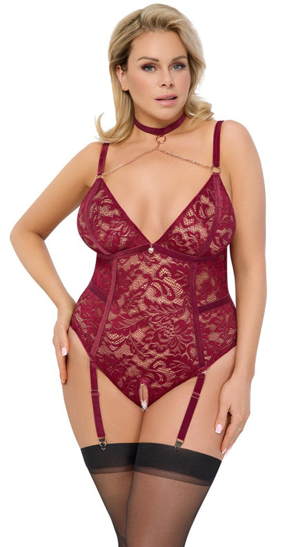 Body ouvert rot 3XL