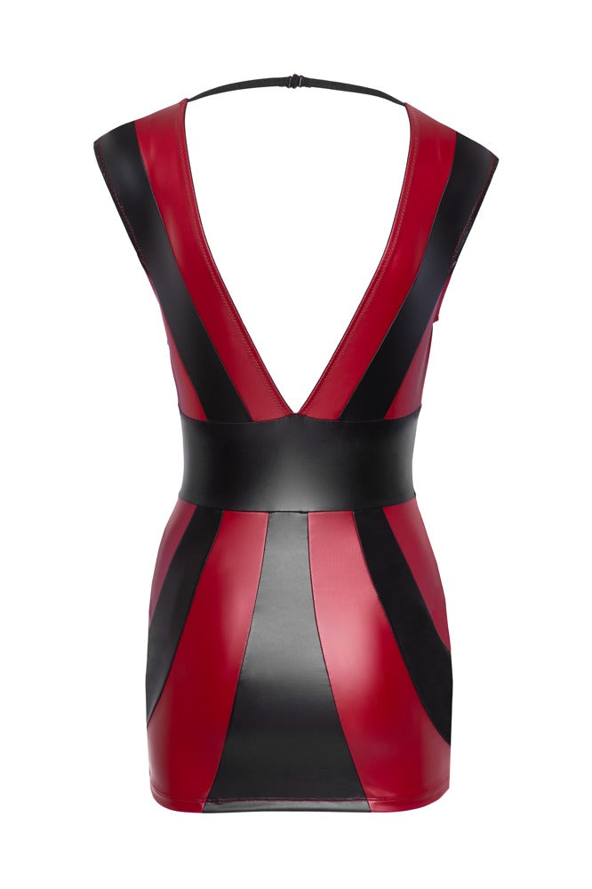 Kleid rot/schwarz XL