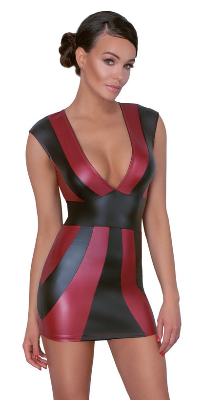 Kleid rot/schwarz XL