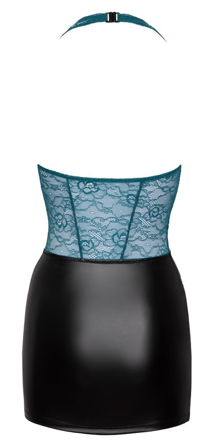 Kleid schwarz/petrol M