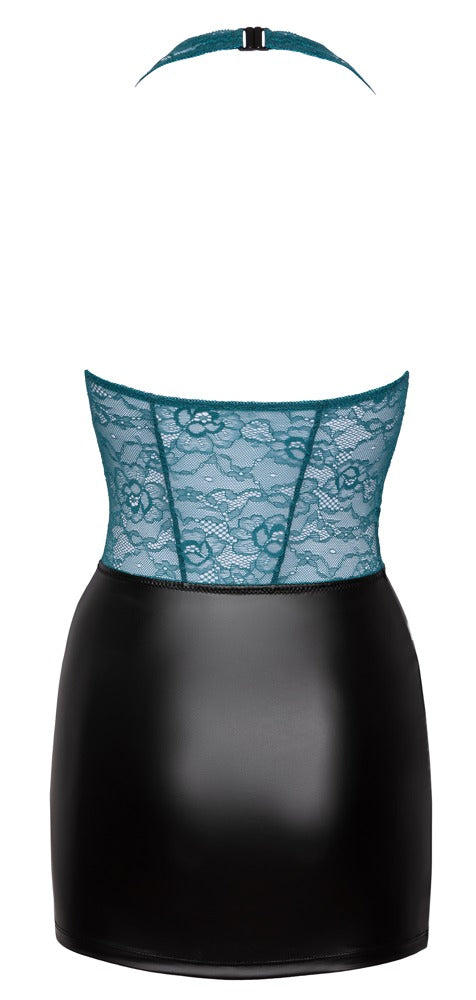 Kleid schwarz/petrol M