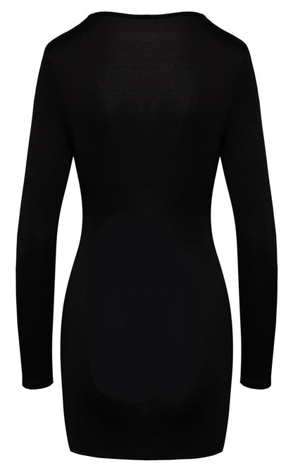 Minikleid schwarz XL