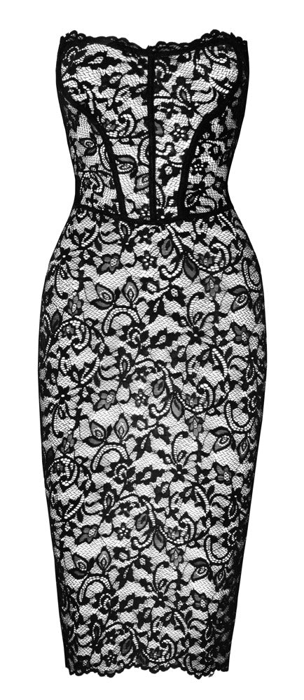Noir Kleid Spitze S