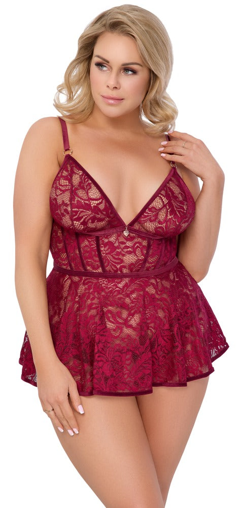 Babydoll rot 3XL