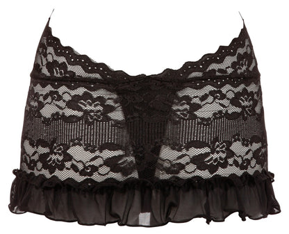 Spitzenkleid schwarz XL