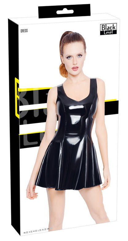 Lack Kleid schwarz XL