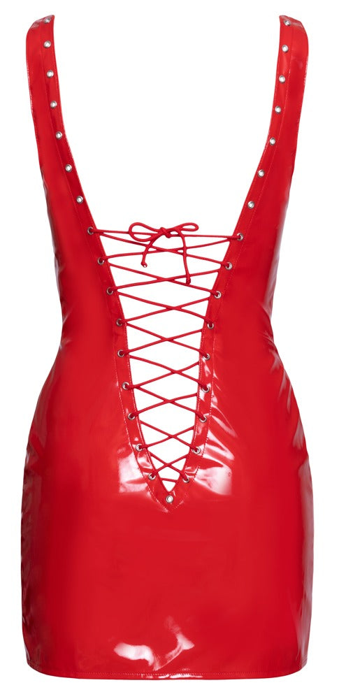 Lack Kleid rot M