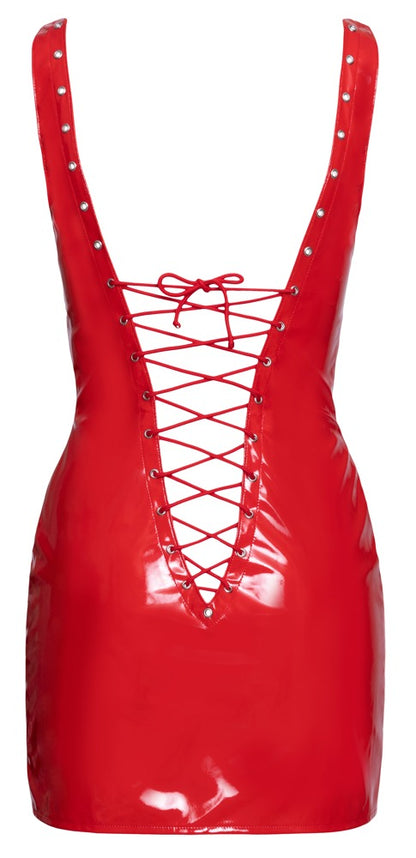 Lack Kleid rot S