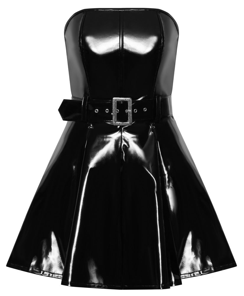 Lack Kleid ausgestellt S