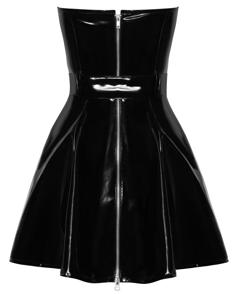 Lack Kleid ausgestellt XL