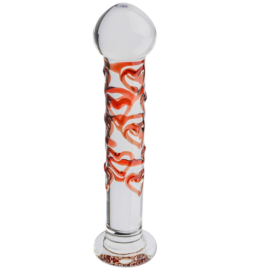 Anal Plug Dildo Glas Analplug 17,5cm Ø2,4cm-3,8cm Standfuß